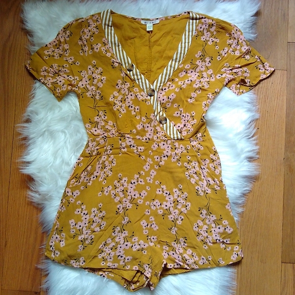 miami Other - Miami Floral Mustard Romper